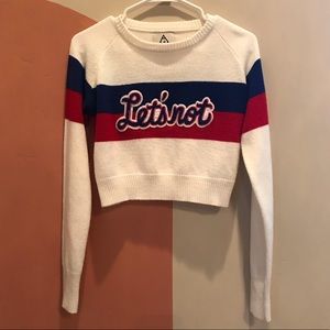 UNIF Let’s Not Cheerleader Sweater and Skirt Set